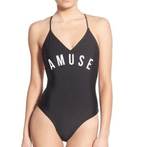 'Estelle' Strappy One-Piece Swimsuit AMUSE SOCIETY